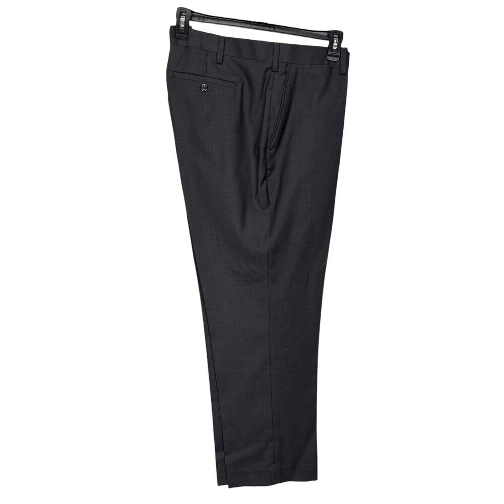 LOUIS RAPHAEL Men's TAILORED DRESS PANTS Charcoal Gray Size 42 x 30